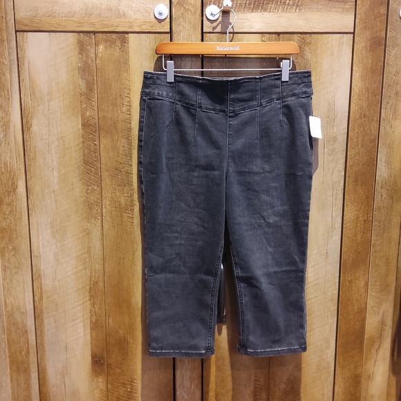 FREE PEOPLE We The Free Carousel Pull-On Capri Jeans NWT - Picture 7 of 14